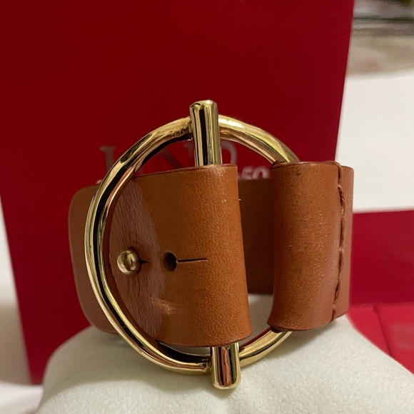 UNO de 50 Watts Up Camel Leather Cuff Bracelet Gold Clasp Handcrafted In Spain - Picture 15 of 16